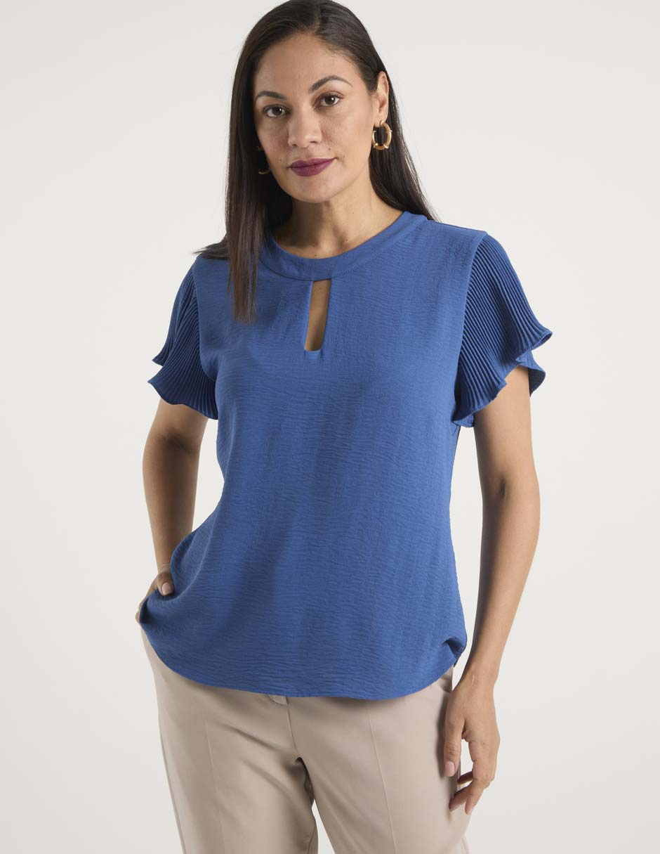 Blusa manga corta para mujer