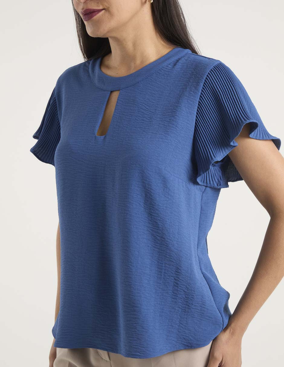 Blusa manga corta para mujer 4