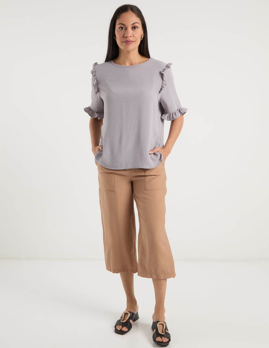 Blusa manga corta para mujer 3