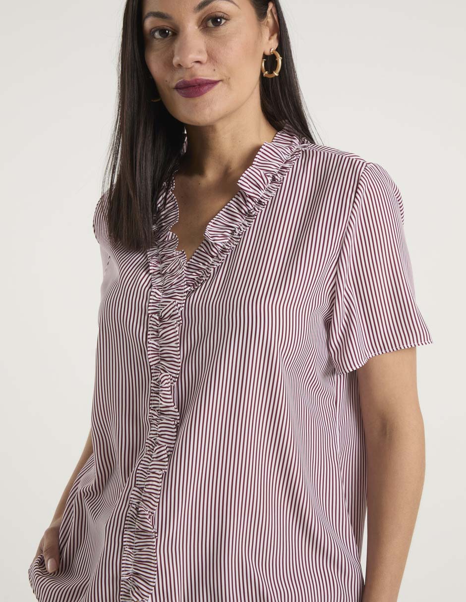 Blusa manga corta para mujer 5